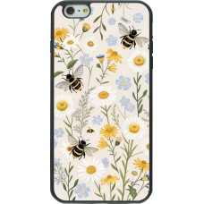 iPhone 6 Plus / 6s Plus Case Hülle - Silikon schwarz Pattern bees 2026