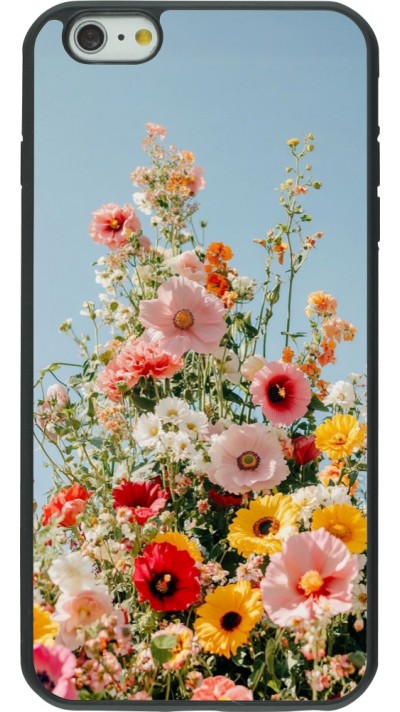 iPhone 6 Plus / 6s Plus Case Hülle - Silikon schwarz Spring flowers 2026