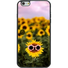 iPhone 6 Plus / 6s Plus Case Hülle - Silikon schwarz Sunflower with glasses 2026