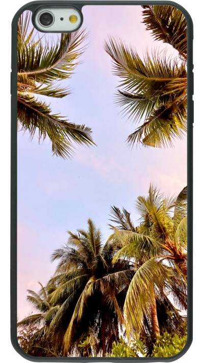 iPhone 6 Plus / 6s Plus Case Hülle - Silikon schwarz Summer 2023 palm tree vibe