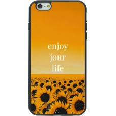 iPhone 6 Plus / 6s Plus Case Hülle - Silikon schwarz Summer 2025 Enjoy your life