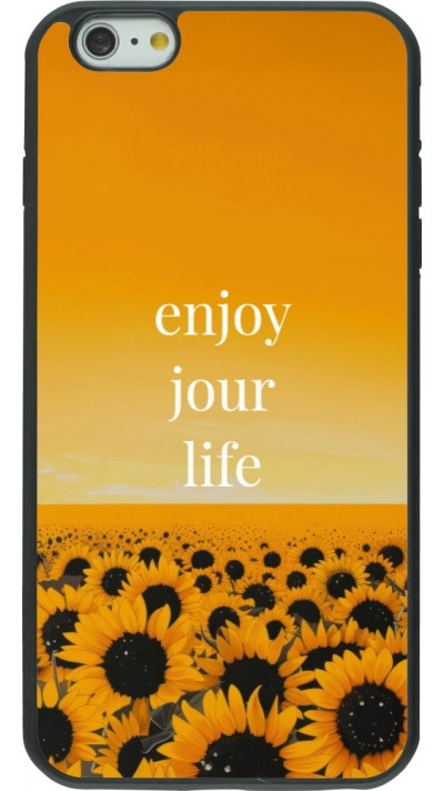 iPhone 6 Plus / 6s Plus Case Hülle - Silikon schwarz Summer 2025 Enjoy your life