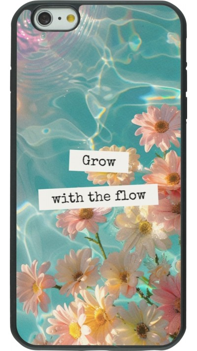 iPhone 6 Plus / 6s Plus Case Hülle - Silikon schwarz Summer 2025 Grow with the flow