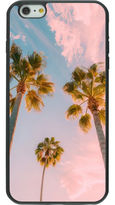 iPhone 6 Plus / 6s Plus Case Hülle - Silikon schwarz Summer 2025 Palmiers