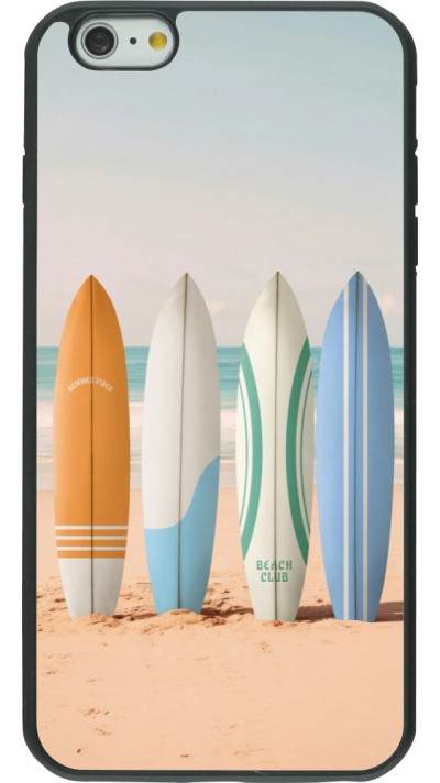 Coque iPhone 6 Plus / 6s Plus - Silicone rigide noir Summer surfboard 2025
