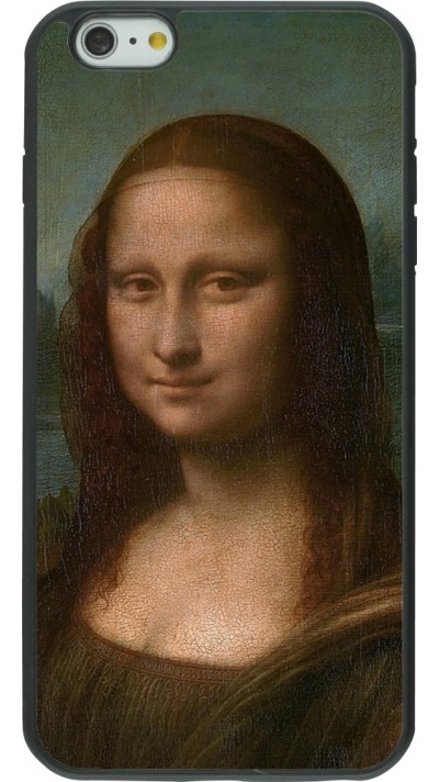Coque iPhone 6 Plus / 6s Plus - Silicone rigide noir Tableau art - La Joconde - Léonard de Vinci