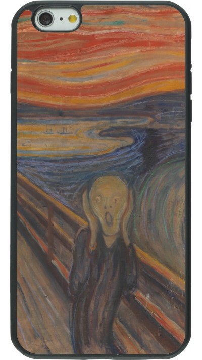 Coque iPhone 6 Plus / 6s Plus - Silicone rigide noir Tableau art - Le Cri - Edvard Munch