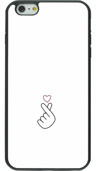 iPhone 6 Plus / 6s Plus Case Hülle - Silikon schwarz Valentine 2024 heart by Millennials