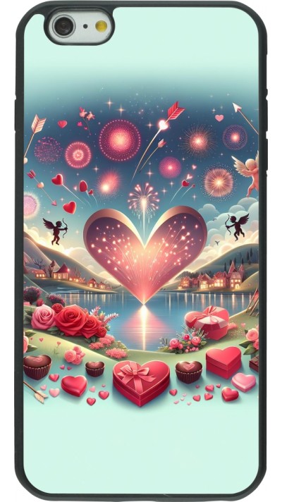 iPhone 6 Plus / 6s Plus Case Hülle - Silikon schwarz Valentin 2025 Schick