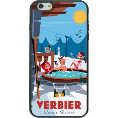 iPhone 6 Plus / 6s Plus Case Hülle - Silikon schwarz Verbier Mountain Jacuzzi