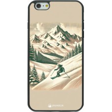iPhone 6 Plus / 6s Plus Case Hülle - Silikon schwarz Vintage Skiberg