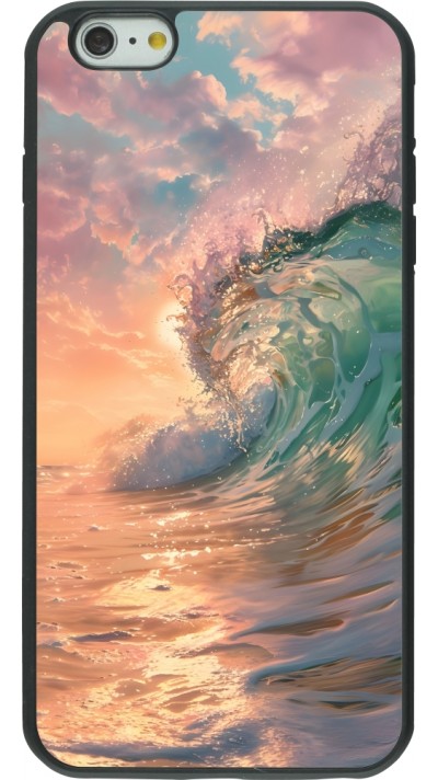 iPhone 6 Plus / 6s Plus Case Hülle - Silikon schwarz Wave Sunset