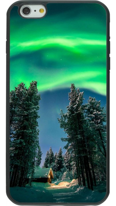 iPhone 6 Plus / 6s Plus Case Hülle - Silikon schwarz Winter 22 Northern Lights