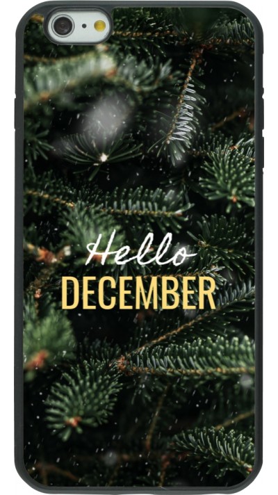 iPhone 6 Plus / 6s Plus Case Hülle - Silikon schwarz Winter 25 Winter hello december