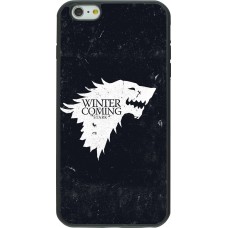 iPhone 6 Plus / 6s Plus Case Hülle - Silikon schwarz Winter is coming Stark