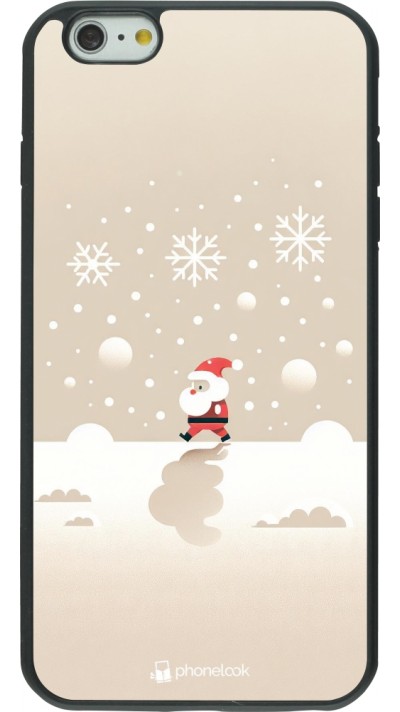 iPhone 6 Plus / 6s Plus Case Hülle - Silikon schwarz Weihnachten 2023 Minimalistischer Weihnachtsmann