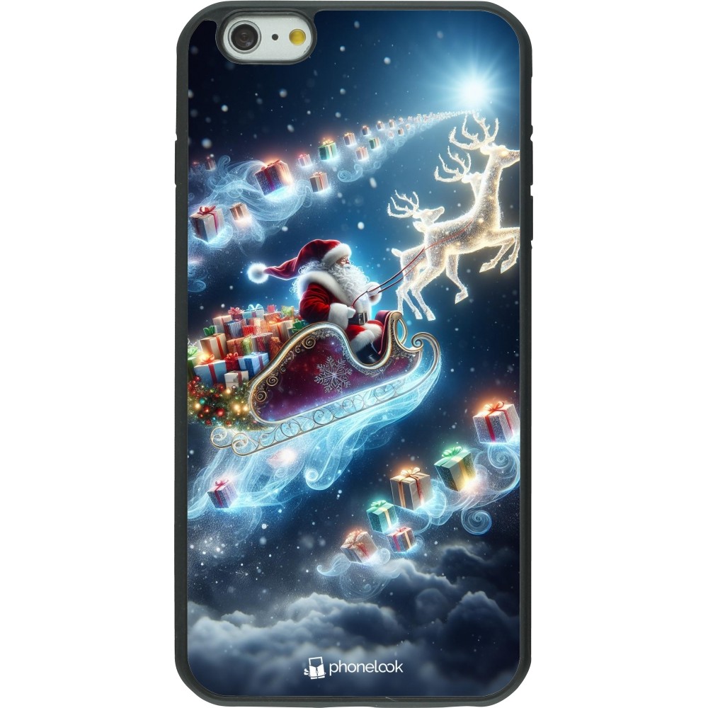 iPhone 6 Plus / 6s Plus Case Hülle - Silikon schwarz Weihnachten 2023 Verzauberter Weihnachtsmann