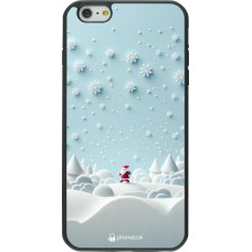 iPhone 6 Plus / 6s Plus Case Hülle - Silikon schwarz Weihnachten 2023 Kleiner Vater Schneeflocke