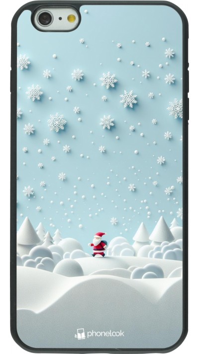 iPhone 6 Plus / 6s Plus Case Hülle - Silikon schwarz Weihnachten 2023 Kleiner Vater Schneeflocke