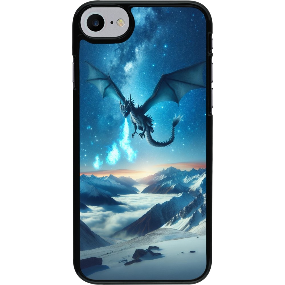 iPhone 7 / 8 / SE (2020, 2022) Case Hülle - Drache nächtliche Berg