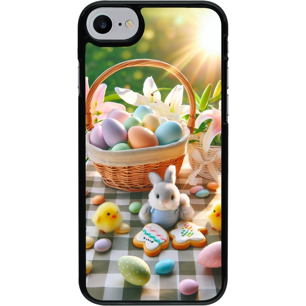 Coque iPhone 7 / 8 / SE (2020, 2022) - Easter 2025 Panier Pâques