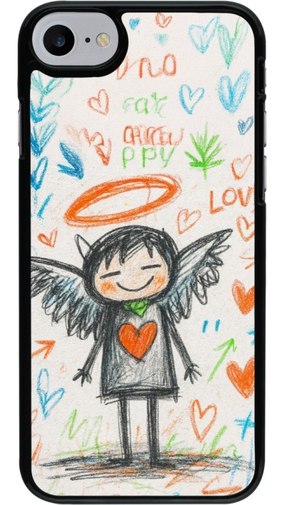 Coque iPhone 7 / 8 / SE (2020, 2022) - Little Angel Sketch Love