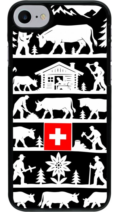 iPhone 7 / 8 / SE (2020, 2022) Case Hülle - Poya Schweiz 1 schwarz iPhone 7 / 8 / SE (2020, 2022) Case Hülle - Poya Schweiz 1 schwarz