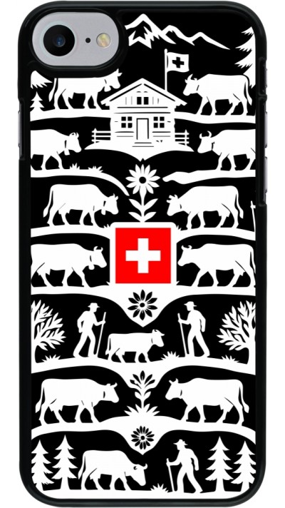 iPhone 7 / 8 / SE (2020, 2022) Case Hülle - Poya Schweiz 3 schwarz iPhone 7 / 8 / SE (2020, 2022) Case Hülle - Poya Schweiz 3 schwarz