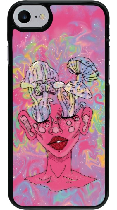 Coque iPhone 7 / 8 / SE (2020, 2022) - Psychedelic pink mushroom