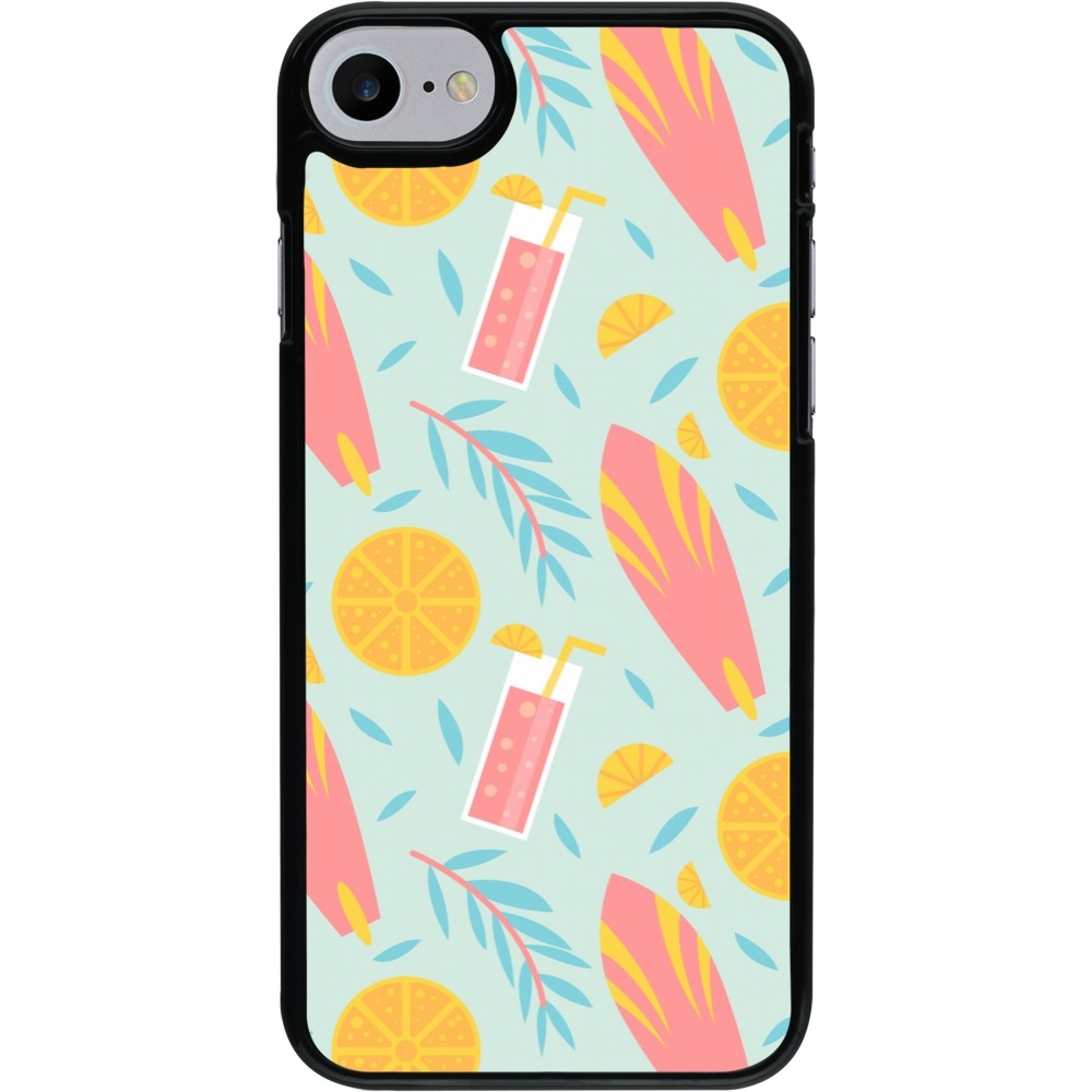iPhone 7 / 8 / SE (2020, 2022) Case Hülle - Summer 2025 Pattern citron