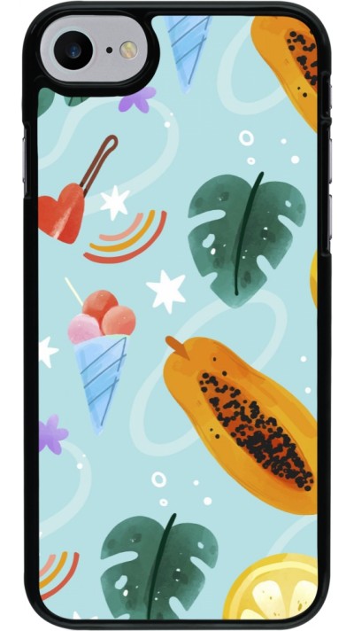 iPhone 7 / 8 / SE (2020, 2022) Case Hülle - Summer 2025 Pattern papaya