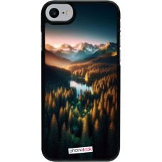 iPhone 7 / 8 / SE (2020, 2022) Case Hülle - Sonnenuntergang Waldsee