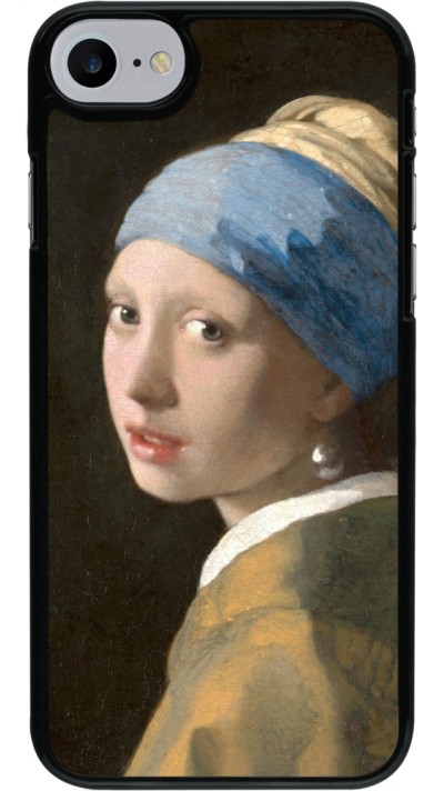 Coque iPhone 7 / 8 / SE (2020, 2022) - Tableau art - La Jeune fille à la perle - Johannes Vermeer