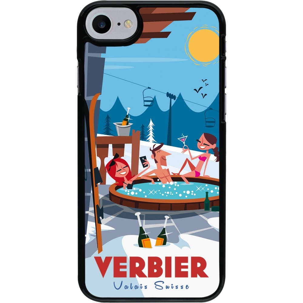 iPhone 7 / 8 / SE (2020, 2022) Case Hülle - Verbier Mountain Jacuzzi