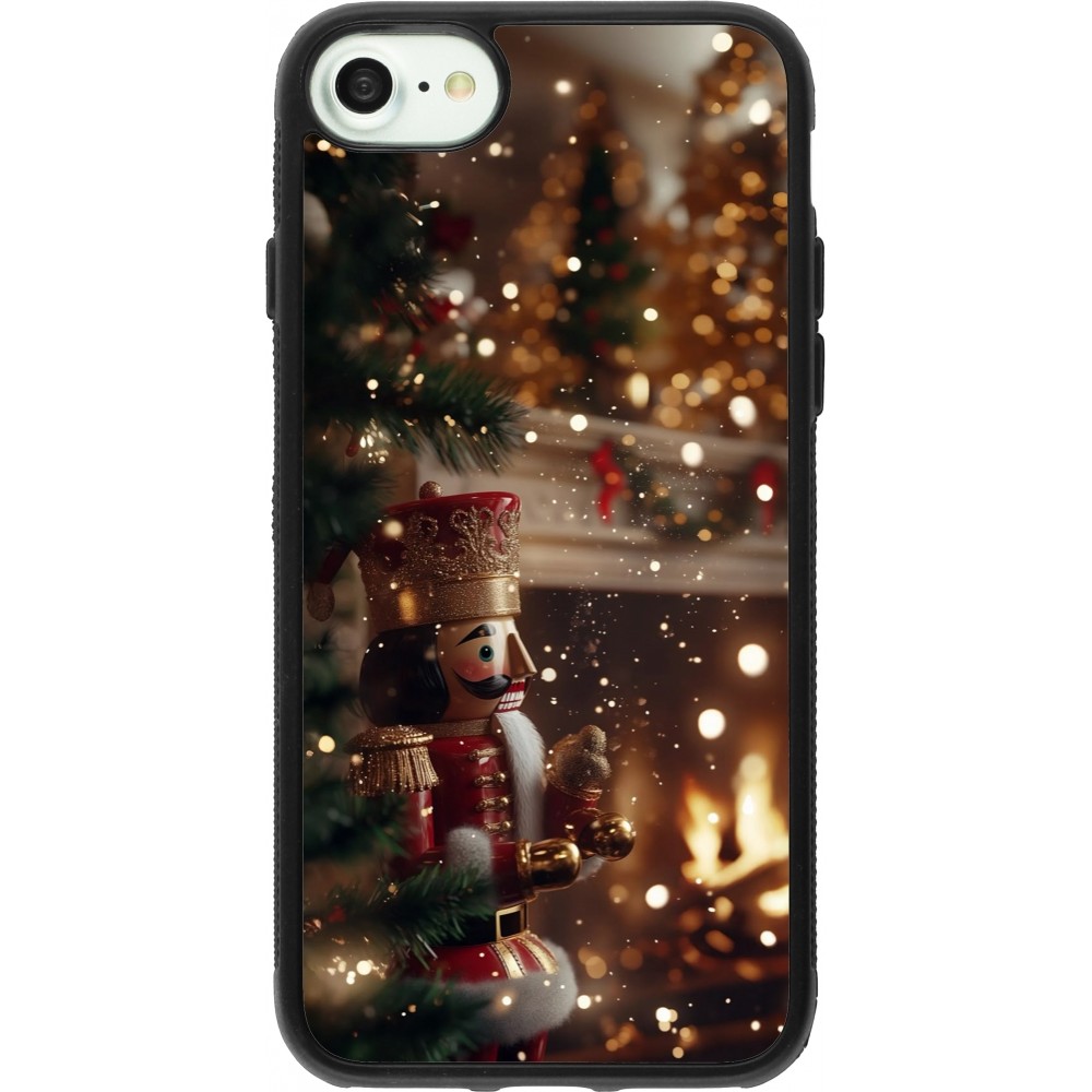 iPhone 7 / 8 / SE (2020, 2022) Case Hülle - Silikon schwarz Christmas 25 Xmas Nutcracker