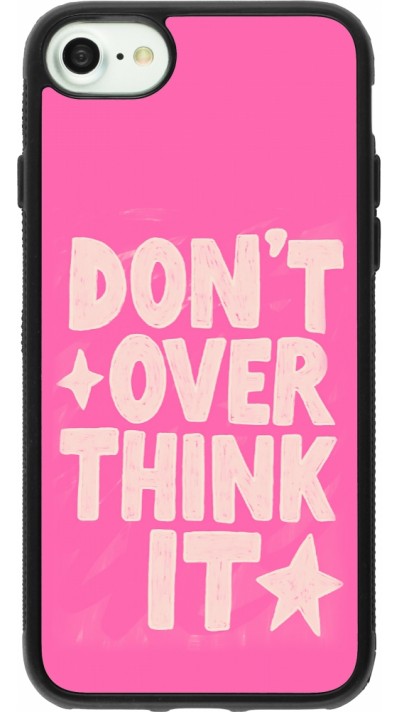 iPhone 7 / 8 / SE (2020, 2022) Case Hülle - Silikon schwarz Dont over think it 2026
