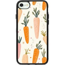 iPhone 7 / 8 / SE (2020, 2022) Case Hülle - Silikon schwarz Easter 2026 Illustration carrots