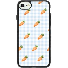iPhone 7 / 8 / SE (2020, 2022) Case Hülle - Silikon schwarz Easter 2026 Pattern carrots