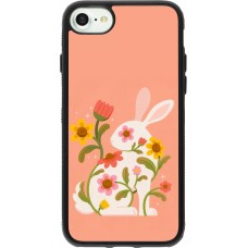iPhone 7 / 8 / SE (2020, 2022) Case Hülle - Silikon schwarz Easter 2026 Rabbit collage