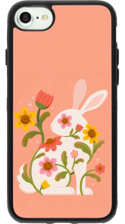 iPhone 7 / 8 / SE (2020, 2022) Case Hülle - Silikon schwarz Easter 2026 Rabbit collage