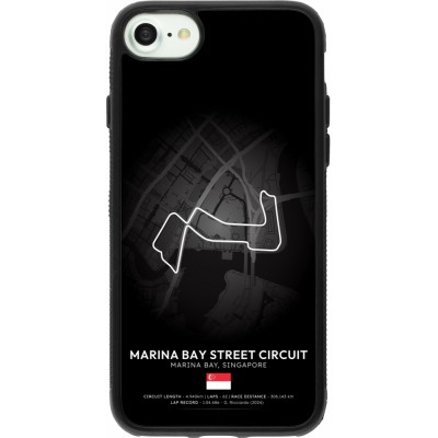 iPhone 7 / 8 / SE (2020, 2022) Case Hülle - Silikon schwarz F1 Track 2025 Singapore