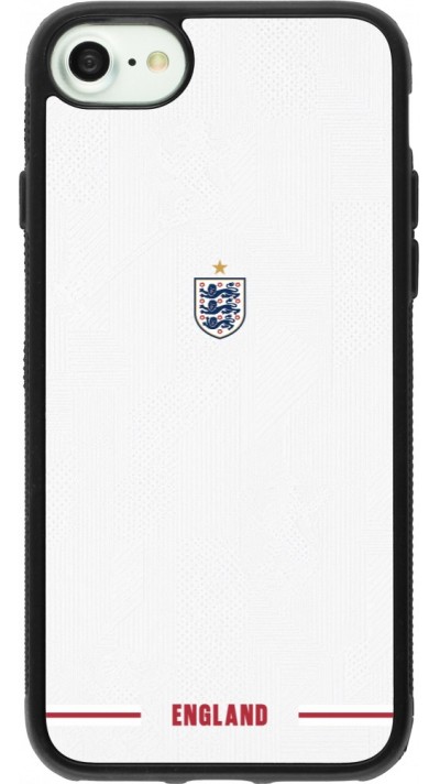 iPhone 7 / 8 / SE (2020, 2022) Case Hülle - Silikon schwarz England 2026 personalisierbares Fussballtrikot