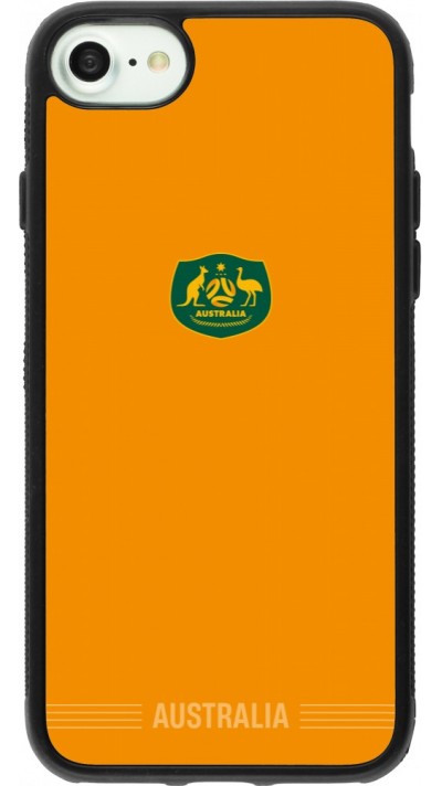 iPhone 7 / 8 / SE (2020, 2022) Case Hülle - Silikon schwarz Australien 2026 personalisierbares Fussballtrikot