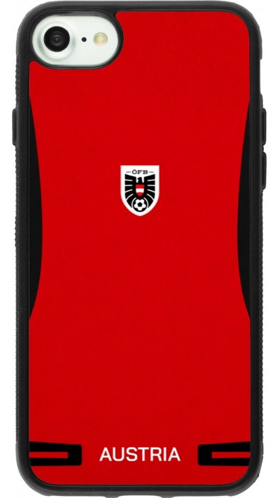 iPhone 7 / 8 / SE (2020, 2022) Case Hülle - Silikon schwarz O?sterreich 2026 personalisierbares Fussballtrikot