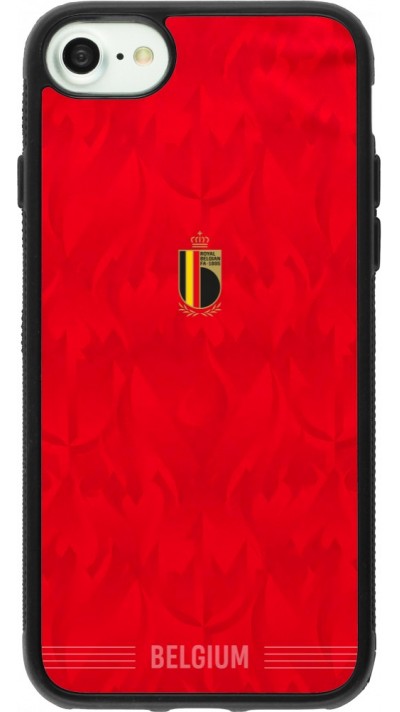 iPhone 7 / 8 / SE (2020, 2022) Case Hülle - Silikon schwarz Belgien 2026 personalisierbares Fussballtrikot