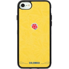 iPhone 7 / 8 / SE (2020, 2022) Case Hülle - Silikon schwarz Kolumbien 2026 personalisierbares Fussballtrikot