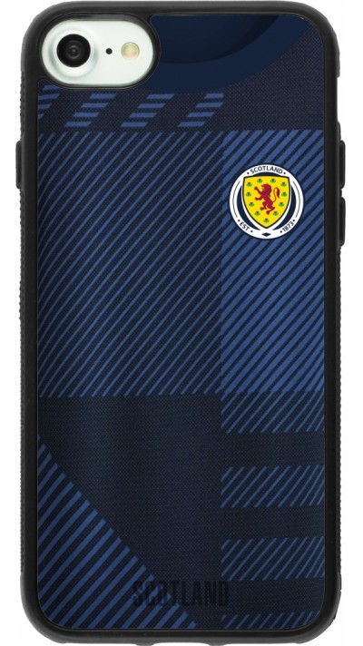 iPhone 7 / 8 / SE (2020, 2022) Case Hülle - Silikon schwarz Schottland personalisierbares Fussballtrikot