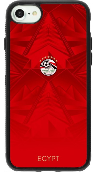 iPhone 7 / 8 / SE (2020, 2022) Case Hülle - Silikon schwarz Ägypten 2026 personalisierbares Fussballtrikot