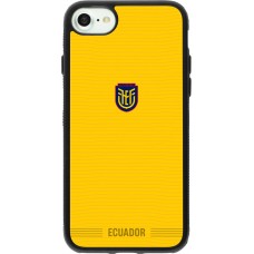 iPhone 7 / 8 / SE (2020, 2022) Case Hülle - Silikon schwarz Ecuador 2026 personalisierbares Fussballtrikot