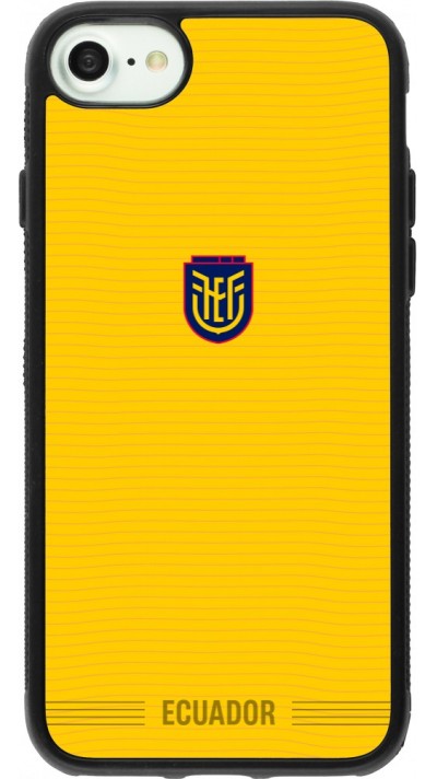 iPhone 7 / 8 / SE (2020, 2022) Case Hülle - Silikon schwarz Ecuador 2026 personalisierbares Fussballtrikot